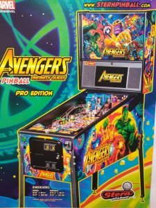 Avengers Infinity Quest Pinball Flyer Marvel Comic Incredible Hulk Art Print Pro