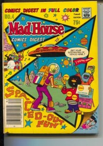 Madhouse Comics Digest#4 1978-Fawcett-flying saucer cover-Super Duck, Franken...