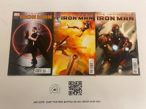 3 Invincible Iron Man Marvel Comics #30 31 33 Matt Fraction 106 KM1