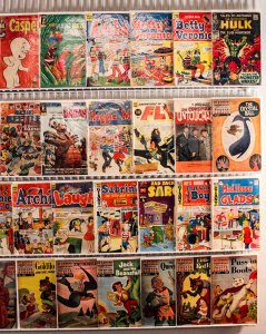 Big Lot of 50 Low Grade Reader Comics - Mostly Silver Age! *See Description