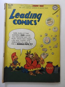 Leading Comics #21 (1946) VG- Condition 1 in cumulative spine split