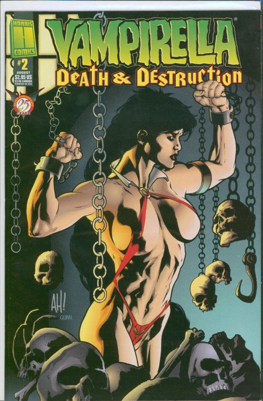 Vampirella Death and Destruction #2 Adam Hughes Cover Harris Comics 1996 VF