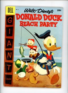 Donald Duck Beach Party #4  VG/F  1957  Nice Copy!