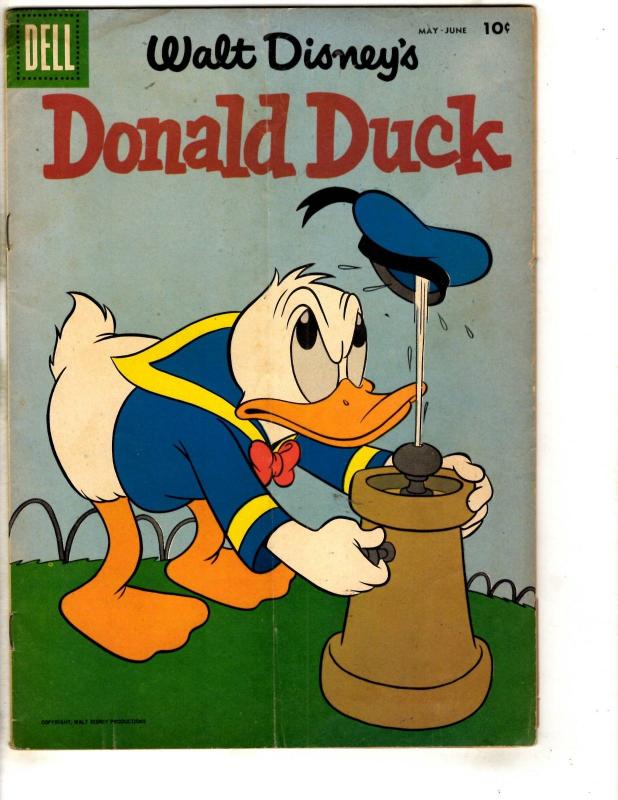 Donald Duck # 59 VG 1958 Dell Silver Age Comic Book Walt Disney BE1