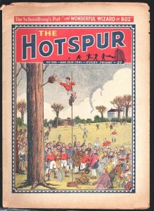 Hotspur #395 3/27/1941-D.C. Thompson-Soccer game cover-British story paper-Sc...