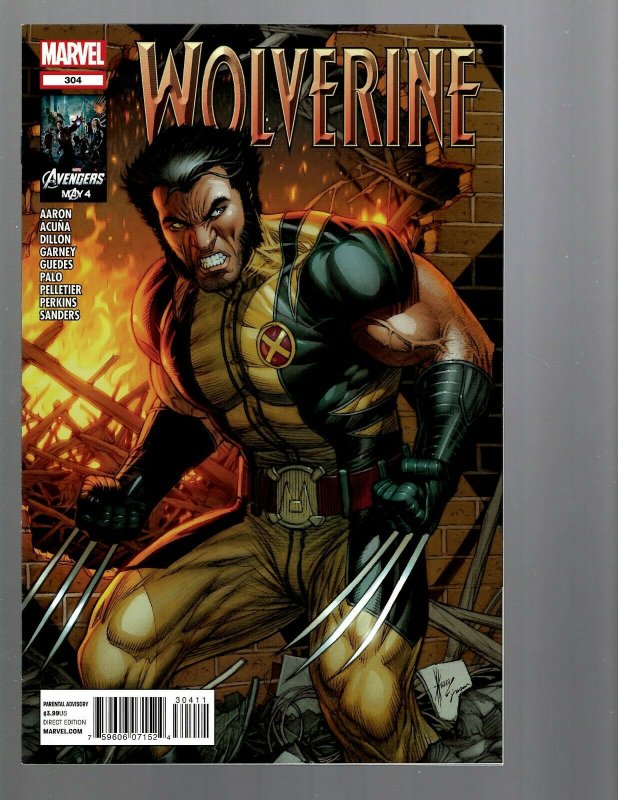 11 Marvel Comics Wolverine #300 301 302 303 304 305 306 1 2 3 plus Max #1 J446