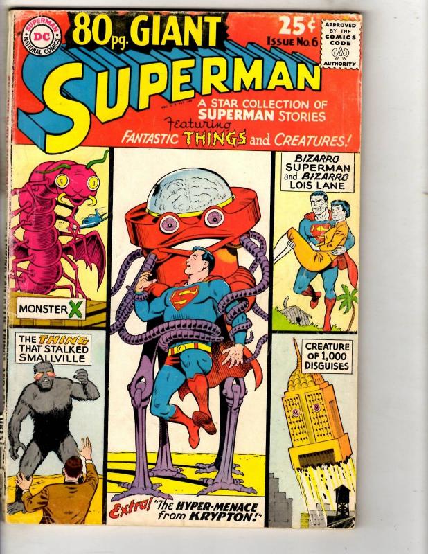 Superman 80 Page Giant # 6 VG DC Silver Age Comic Book Bizarro Lois Lane JL9