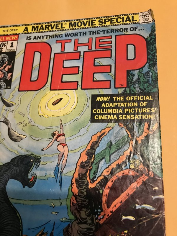 THE DEEP #1 Movie Adaptation : Marvel 1977 Gd; Carmine Infantino art