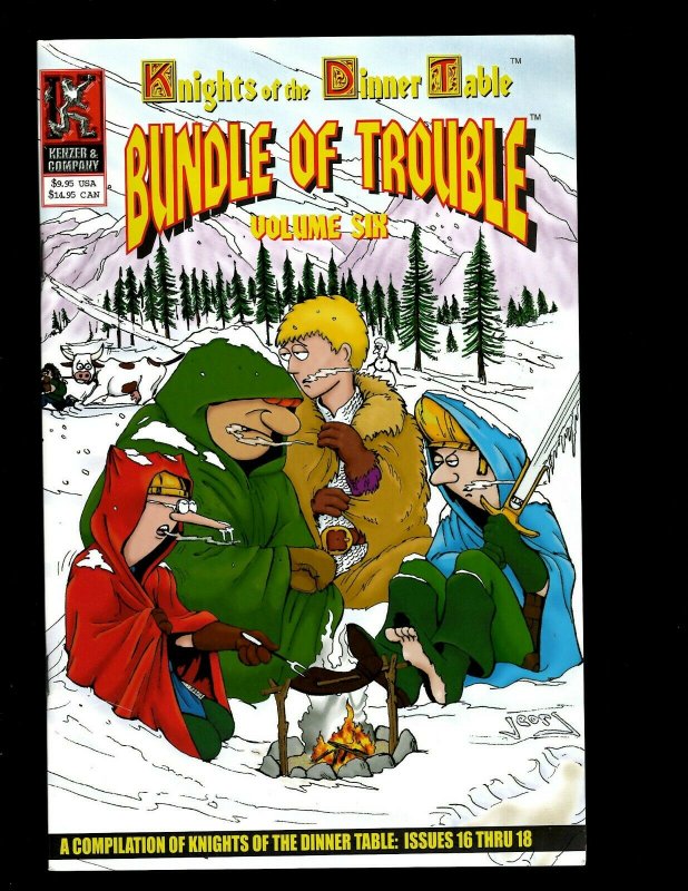 Lot Of 9 Bundle Of Trouble Comic Books # 1 2 3 4 5 6 7 8 9 Knights Dinner Ta GB4