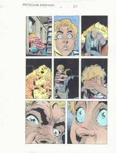 Spectacular Spider-Man #-1 p.20 Color Guide Art - Flash Thompson by John Kalisz