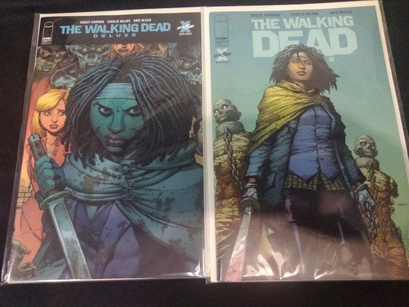 The Walking Dead Deluxe #19 LOT OF 8 VARIANTS FIRST MICHONNE COLOR REPRINT 2021