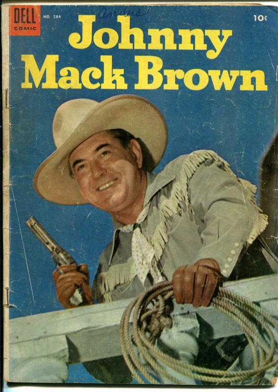 Johnny Mack Brown-Four Color Comics #584 1950-Dell-Jesse Marsh-G/VG