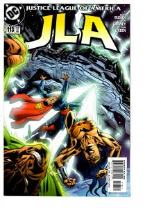 5 JLA DC Comic Books # 111 112 113 114 115 Superman Batman Flash Aquaman BH13 