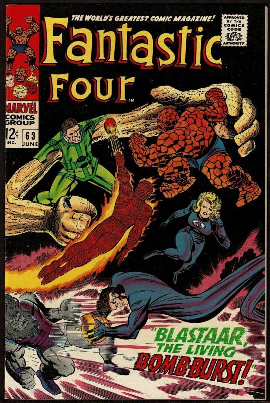 Fantastic Four #63 (Jun 1967, Marvel) 7.5 VF-