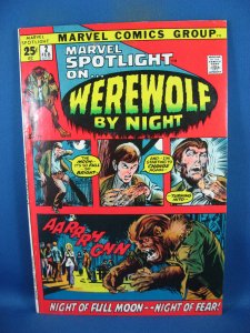 MARVEL SPOTLIGHT 2 WEREWOLF BY NIGHT VF MARVEL 1972 NICE NEAL ADAMS