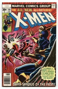 X-MEN #106-MARVEL BRONZE AGE-old x-men vf+