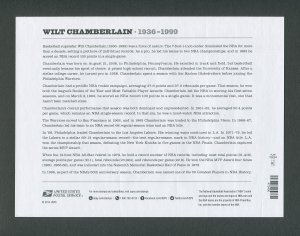Wilt Chamberlain US postage Stamp Commemorative Sheet  2014