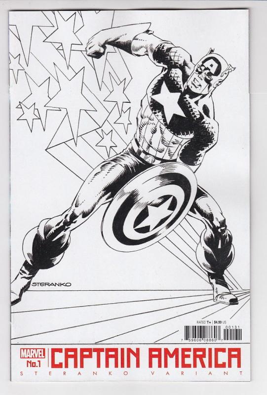 CAPTAIN AMERICA (2018 MARVEL) #1 VARIANT 1:50 STERANKO NM