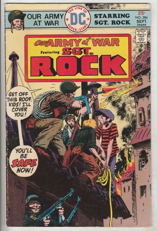 Our Army at War #284 (Sep-75) FN+ Mid-High-Grade Easy Company, Sgt. Rock