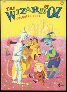 WIZARD OF OZ COLORING BOOK 1965 WALDMAN DOROTHY TOTO G