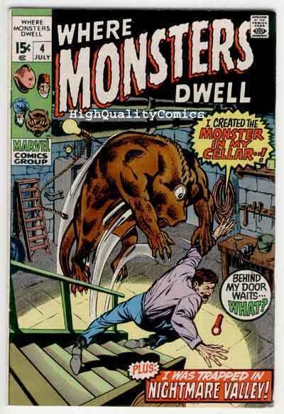 WHERE MONSTERS DWELL #4, FN+/VF, Steve Ditko, Monster, 1970, more in store