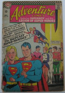 Adventure Comics #350 (Nov 1966, DC), FR-G condition (1.5), Legion stars