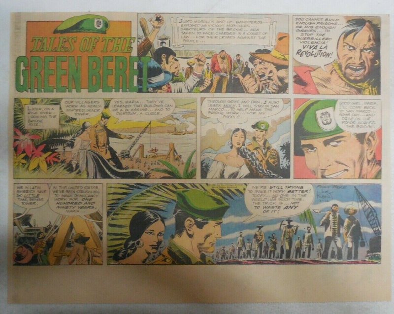 Tales Of The Green Berets by Joe Kubert from 2/12/1967 Size: 11 x 15 inches