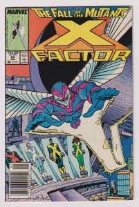 Marvel Comics! X-Factor! Issue 24! 1st cover app of Angel as the Horseman Death!