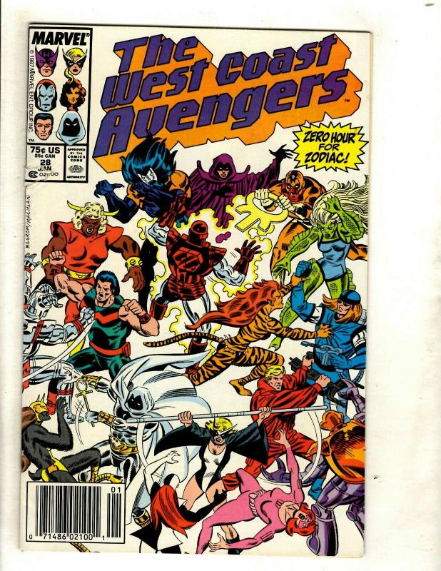 12 West Coast Avengers Marvel Comics # 26 28 29 30 33 35 41 42 44 48 49 50 WS12 