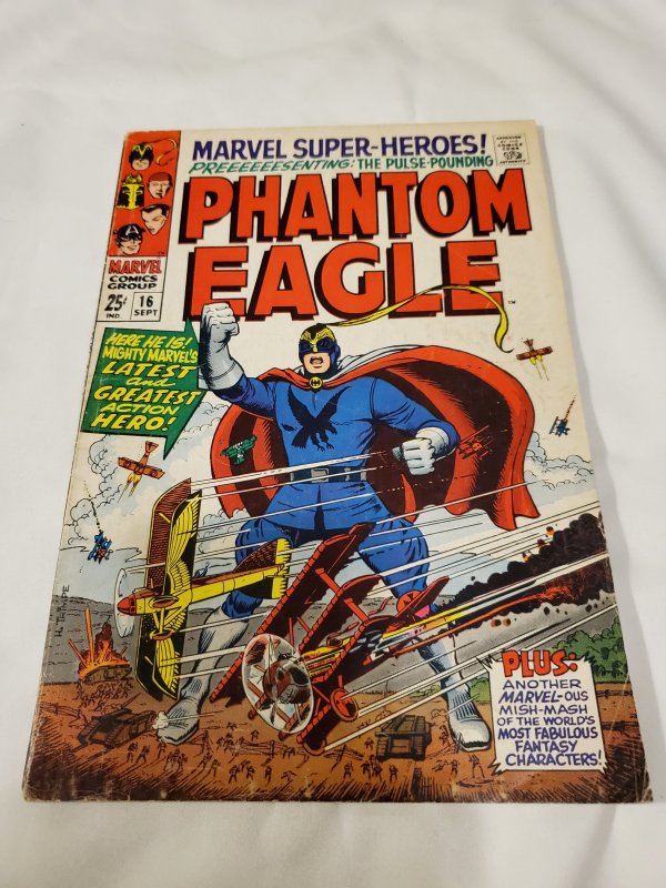 Marvel Super-Heros 16 VG 1st Phantom Eagle