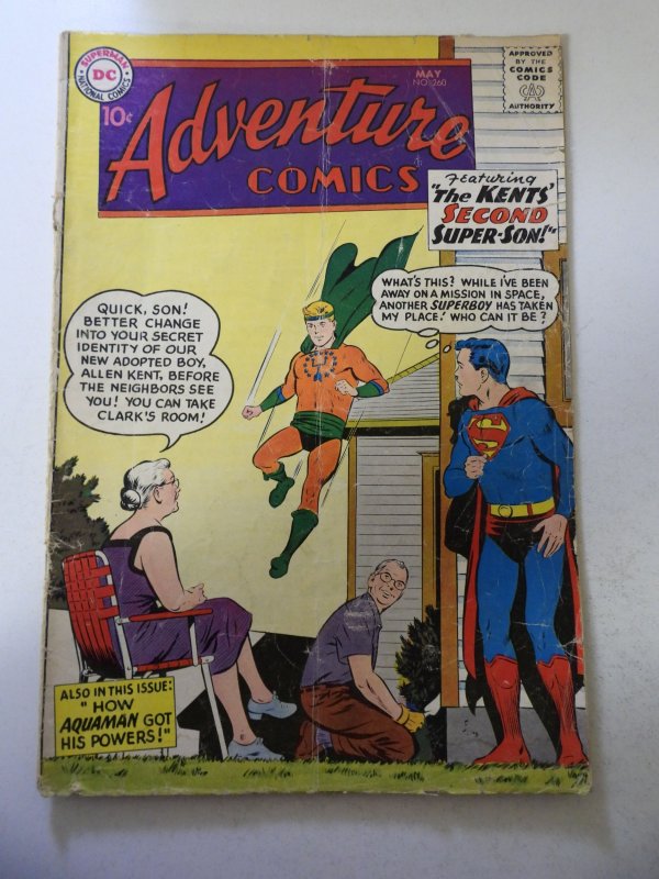 Adventure Comics #260 (1959) GD/VG Condition cover detached at 1 staple