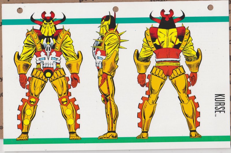 Official Handbook of the Marvel Universe Sheet - Kurse