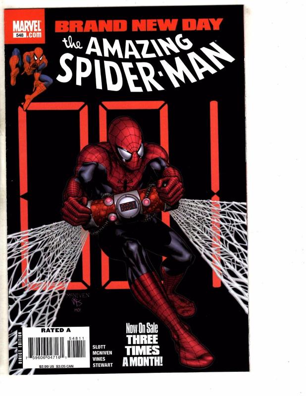 5 Amazing Spider-Man Marvel Comic Books # 544 545 546 547 548 VF-NM Range J268