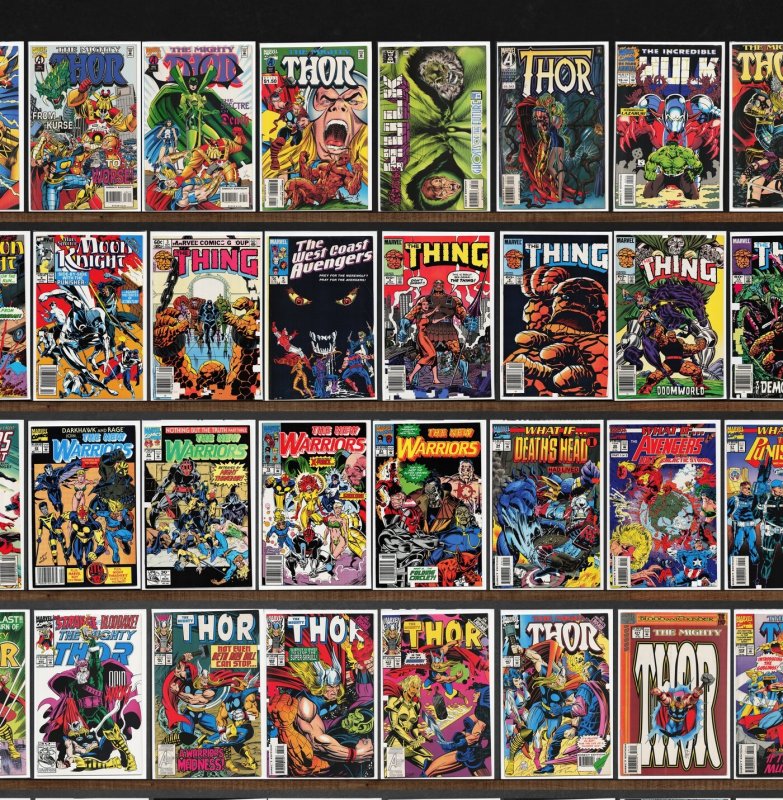 Huge Lot 140+ Comics with The Mighty Thor, Thunderstrike, The Thing & More!