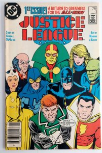 Justice League #1 (FN/VF, 1987) NEWSSTAND