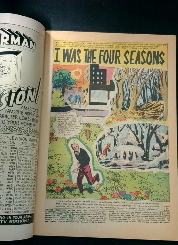 Strange Adventures #188, VG/FN DC Comics, 1966