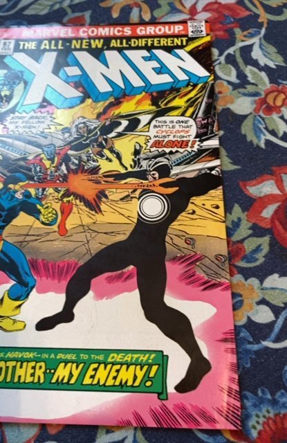 The X-Men #97 (1976)brother Vs brother VF cond