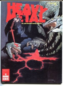 HEAVY METAL AUG 1977-BERNI WRIGHTSON COVER-MOEBIUS-