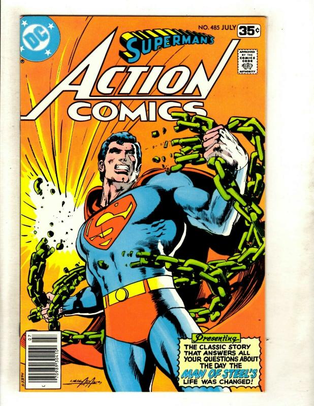 Action Comics # 485 VF/NM DC Comic Book Batman Superman Flash Wonder Woman GK5