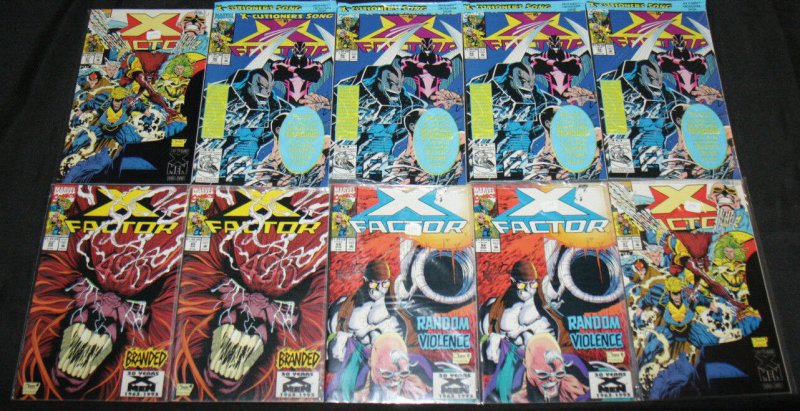 X-FACTOR COPPER AGE COMIC LOT 127PC (VF-NM) + ANNUALS 1-8