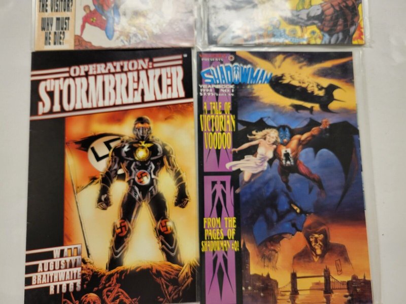 4 Valiant Comics #1 2 Visitor + #1 Shadowman + #1 Operation Stormbreaker 49 TJ7