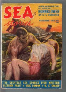 Sea Stories #4 11/1953-1st issue-Jack London-CS Forester-C Doore-VG+