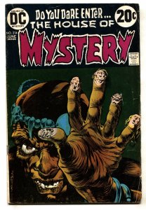 HOUSE OF MYSTERY #214--1973--DC--HORROR--WRIGHTSON ART--VG