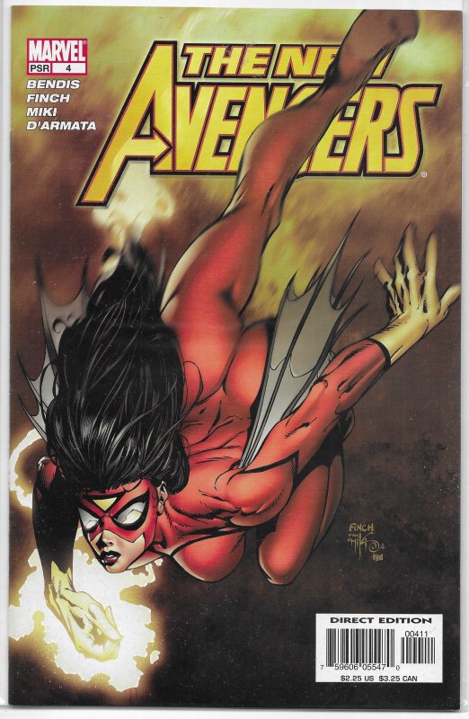 New Avengers (vol. 1, 2005) # 4 FN (Breakout 4) Bendis/Finch, Spider-Woman