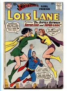 SUPERMAN'S GIRLFRIEND LOIS LANE #21 Super Lois vs. Super Lana-DC comic book