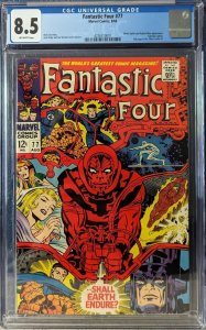 Fantastic Four (1961 1st Series) #77. Ft. Galactus and Pyscho Man. CGC 8.5