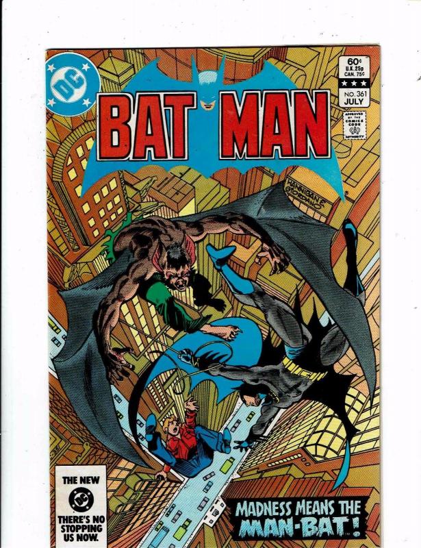 Batman # 361 NM DC Comic Book Catwoman Batgirl Gotham Man-Bat Joker Robin WT13