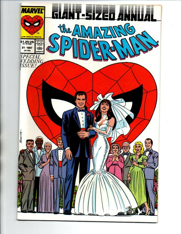 Amazing Spider-man Annual #21 Both Editions - Mary Jane - Wedding - 1987 - NM