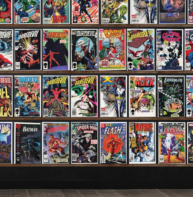 Huge Lot 150+ Comics with Daredevil, Captain America, Robocop, X-Factor & More!