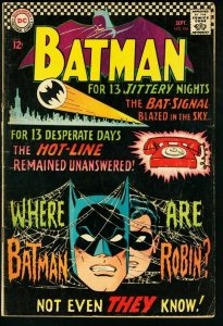 BATMAN #184-1966-DC-very good VG